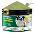 Dog Dental Powder for Teeth Cleaning Plaque & Bad Breath Off, Dental Powder for Dogs Teeth with Natural Herbal Blend & Postbiotics, Dog Teeth Cleaning Powder with Enzymes for Dogs & Cats (3.5oz) AUROS Au supplements