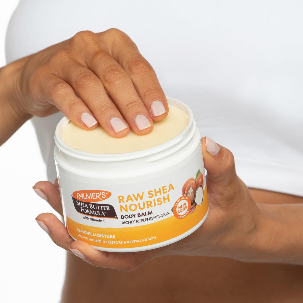 Palmer's Shea Butter Formula Raw African Shea Butter Balm, Nourishing Body Moisturizer