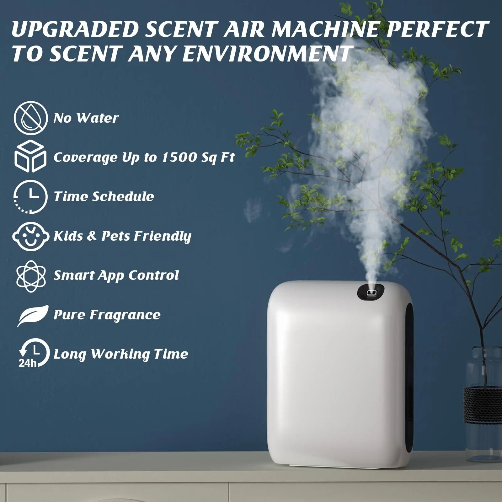 Barthelemy Scent Air Machine for Home, 1500 Sq. Ft Coverage Waterless Essential Oil Diffuser Barthelemy Au supplements