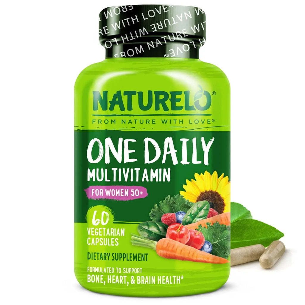 NATURELO One Daily Multivitamin for Women 50+ (Iron Free) - Menopause Support for Women Over 50 - Whole Food Supplement NATURELO Au supplements