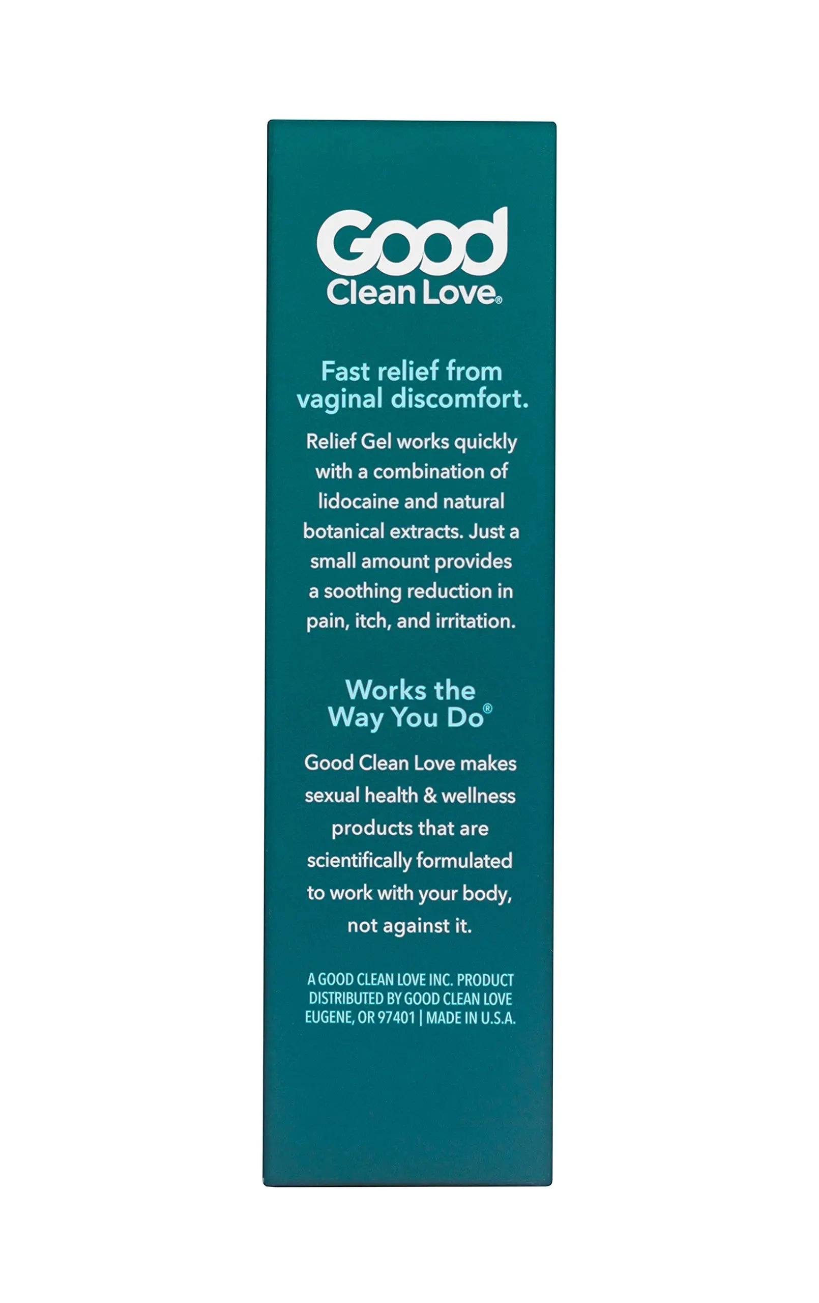 Good Clean Love Relief Gel Pain & Itch with Lidocaine 4%, Fast-Acting Relief from Pain, Itch, and Irritation Good Clean Love Au supplements