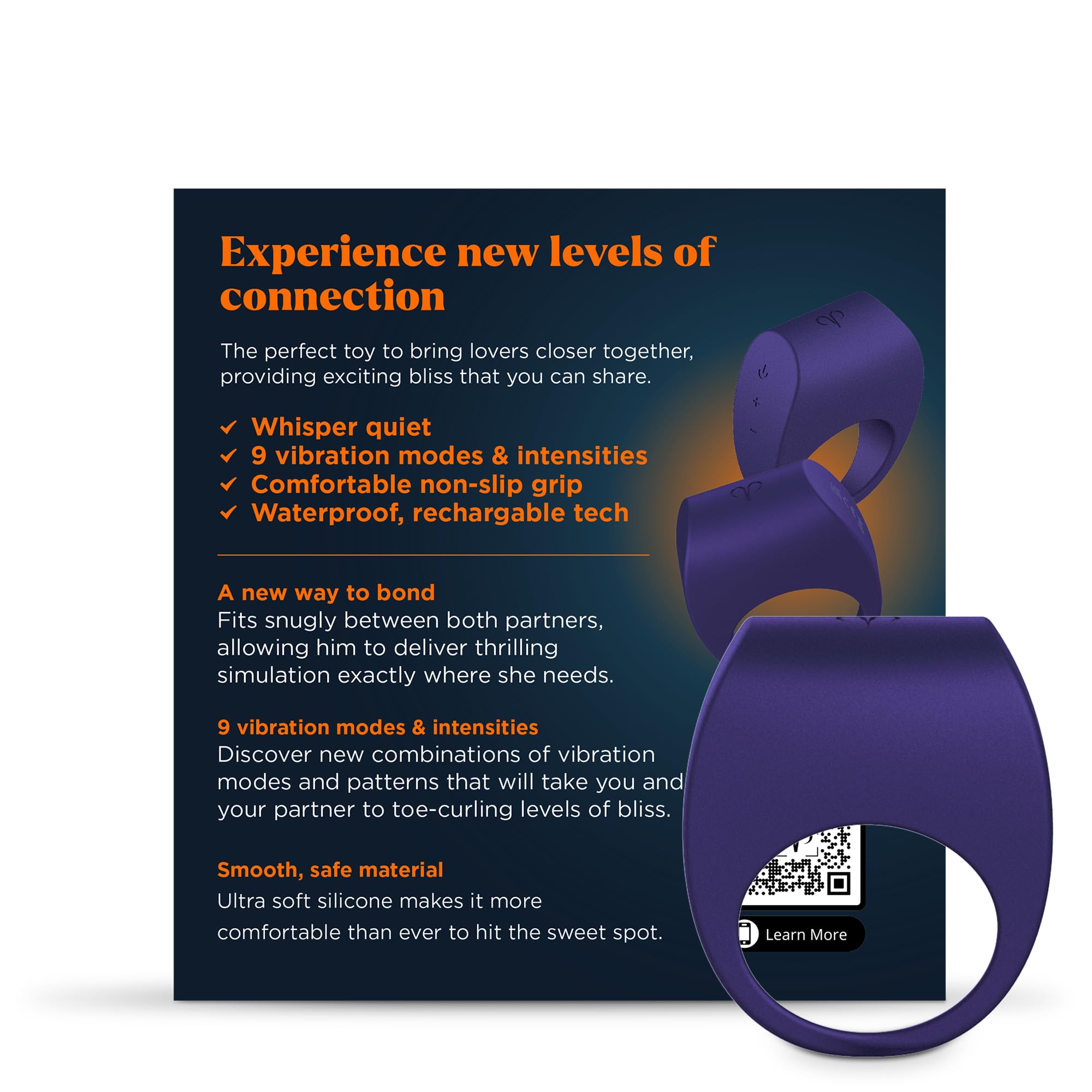 Promescent Cock Ring with 9 Vibrating Intensities, Sex Toys for Men, Penis Ring Vibrator for Better Erections, Silicone Sex Toy, Clitoral Stimulator for her, Intimate Couples Toys Promescent Au supplements