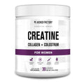 Jacked Factory Creatine for Women - Creatine Monohydrate with Collagen + Colostrum to Support Workout Performance, Lean Muscle Growth, Healthy Hair, Skin,
