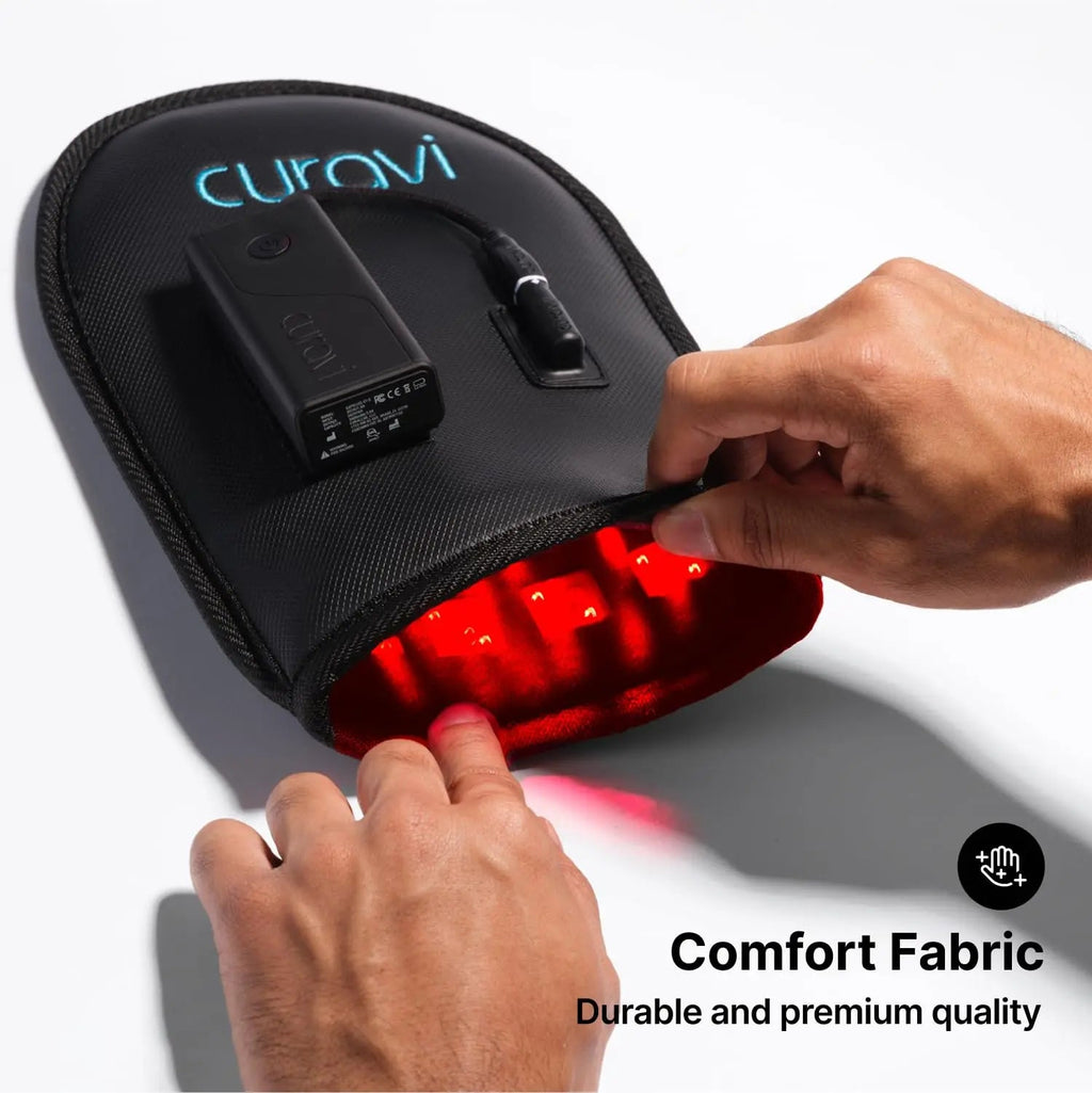 CURAVI Wellness Glove - Enhanced Comfort & Support for Hands and Wrists with Advanced Red CURAVI Au supplements