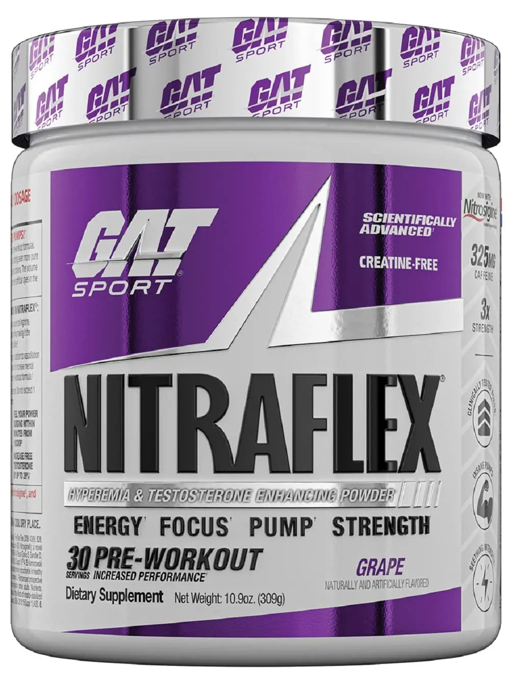 GAT SPORT, Nitraflex Advanced Pre-Workout Powder, Increases Blood Flow, Boosts Strength GAT SPORT Au supplements