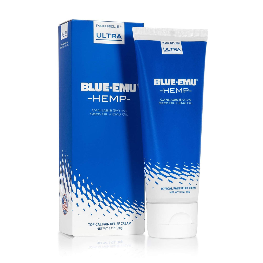 BLUE-EMU Ultra Hemp Arthritis Pain Relief Cream for Fast Joint & Muscle Relief, 3 Oz, 1 Pack BLUE-EMU Au supplements