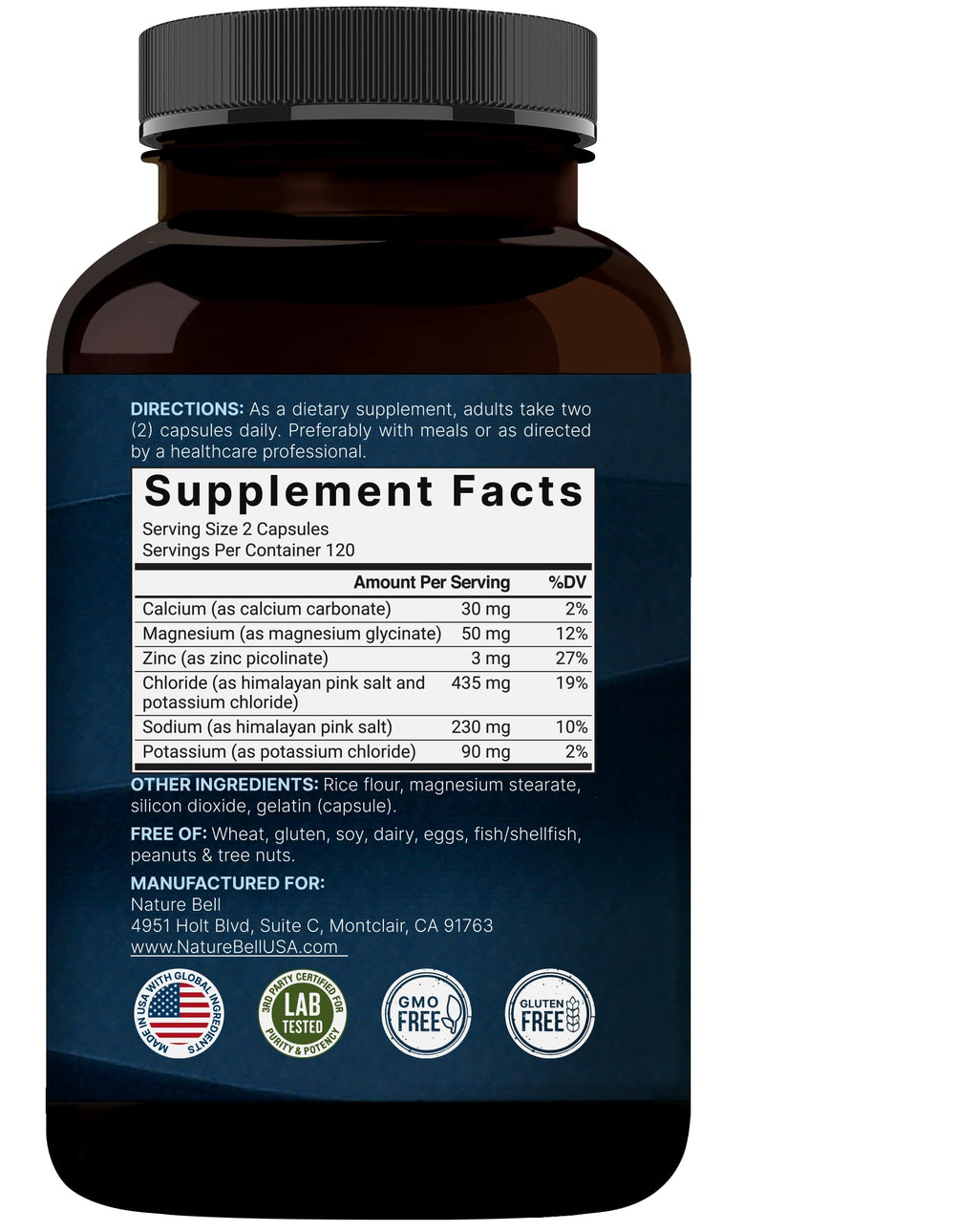 Advanced Electrolyte Pills, 240 Capsules | Salt Pills with Electrolytes for Fasting Hydrating | Made with Himalayan Pink Salt, Sodium, Potassium, Magnesium & More – Keto