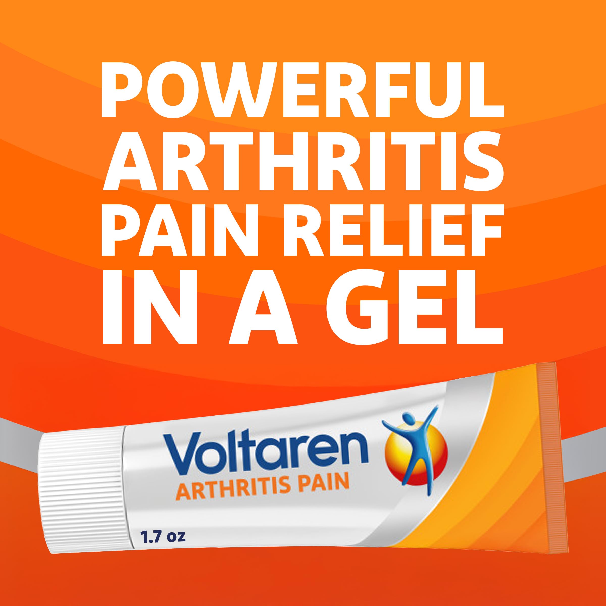 Voltaren Arthritis Pain Relief Gel, Diclofenac Sodium, 1% (NSAID), Clinically Proven Powerful Pain Reliever, No Prescription Needed, 1.7oz Voltaren Au supplements