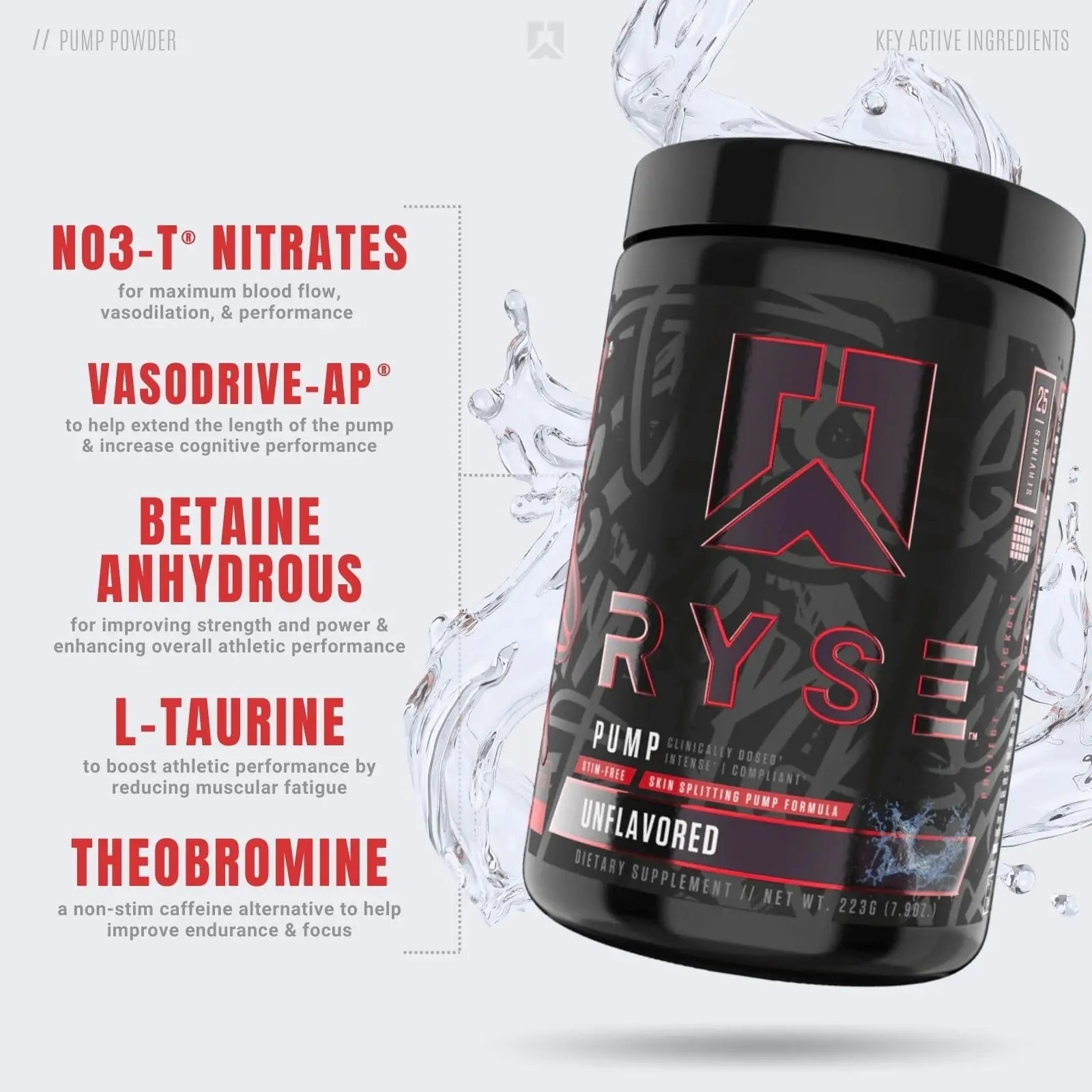 RYSE Up Supplements Project Blackout Pump Powder | Pump, Power, Endure | Betaine RYSE Up Supplements Au supplements