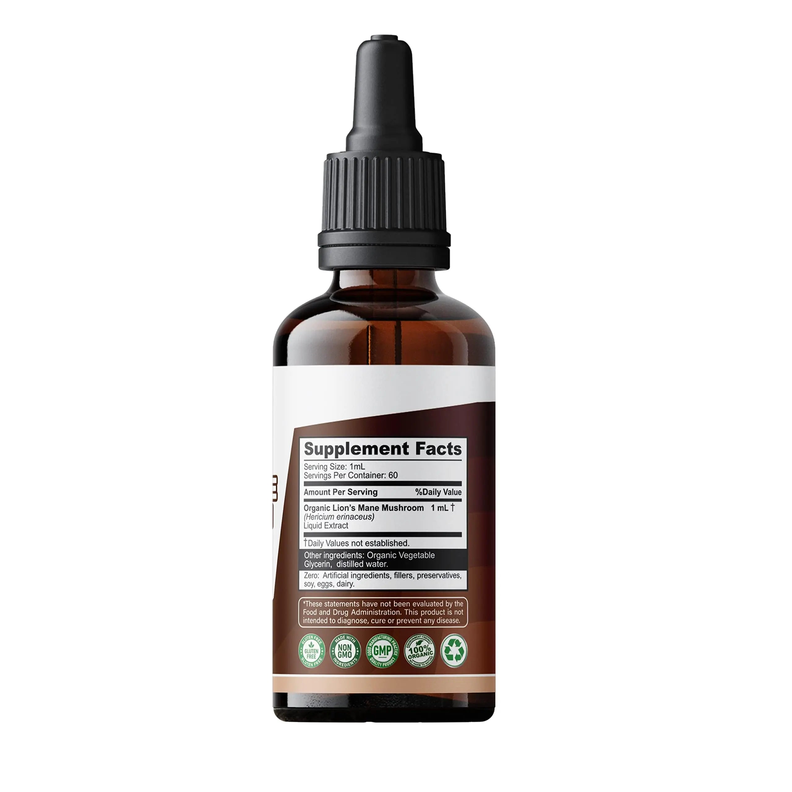 Lion's Mane Mushroom Drops Supplement, Lions Mane Tincture, Natural SMSHEALTHPRODUCTS.com Au supplements