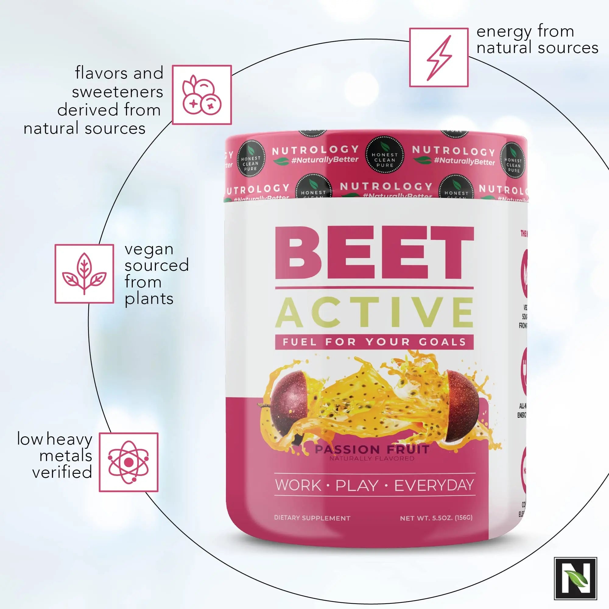 Nutrology Beet Active, Natural Pre-Workout Powder, Supports Energy, Endurance & Nitric Nutrology Au supplements