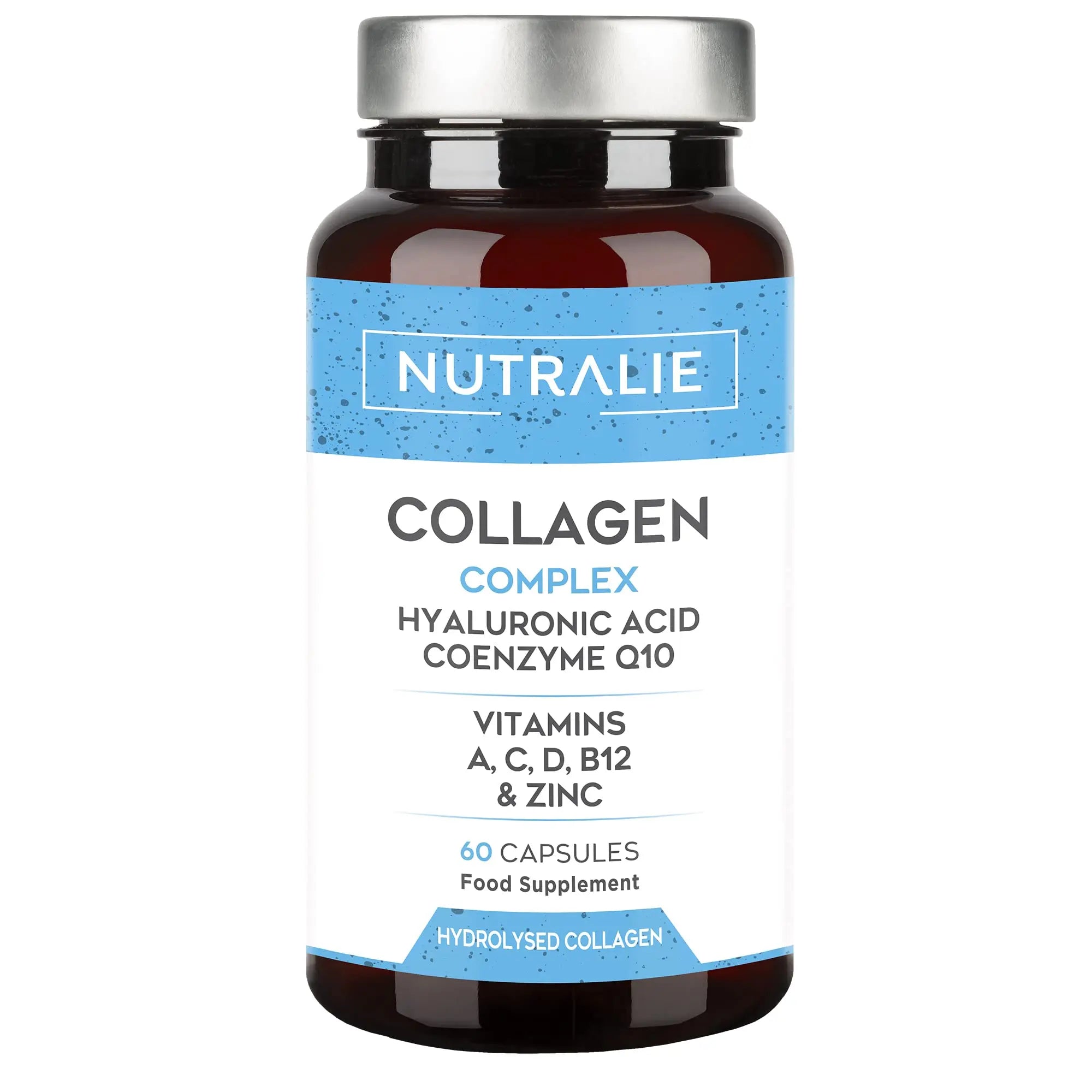 Collagen + Hyaluronic Acid + Q10 Hydrolysed Collagen Women Men + Vitamins A C D B12 Zinc NUTRALIE Au supplements