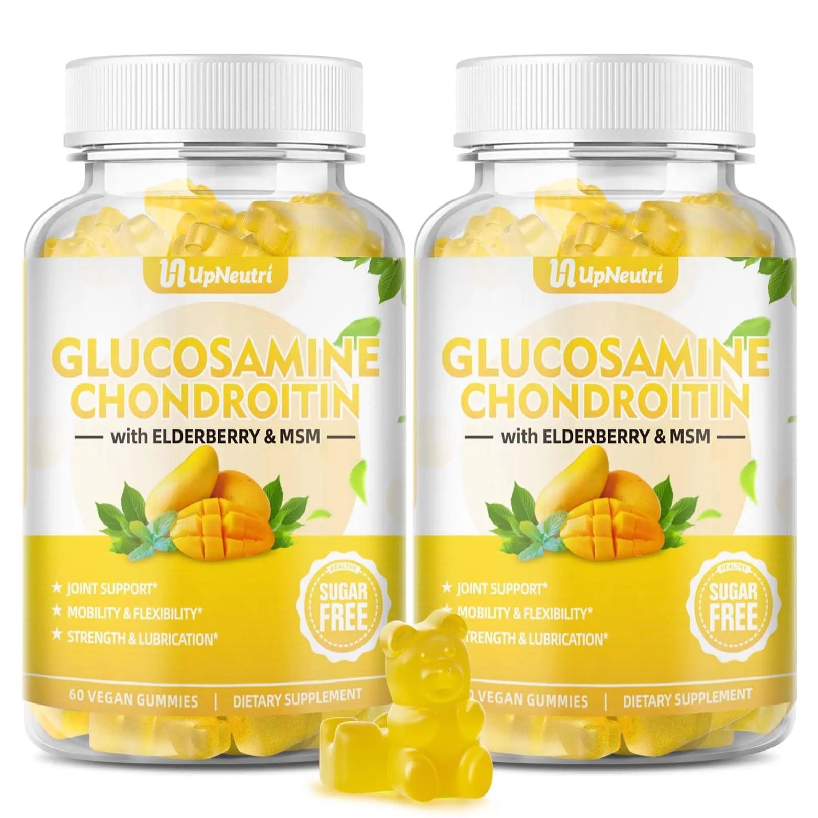 Sugar Free Glucosamine Chondroitin Gummies, Extra Strength 1500mg Glucosamine UPNEUTRI Au supplements