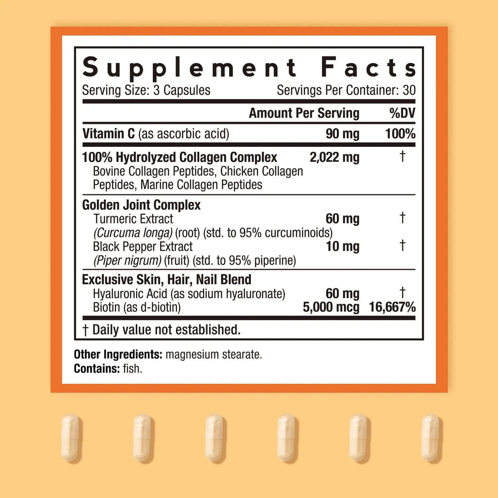 Doctor's Recipes Multi Collagen Complex with Golden Turmeric, Vitamin C, Biotin, Hyaluronic Doctor's Recipes Au supplements