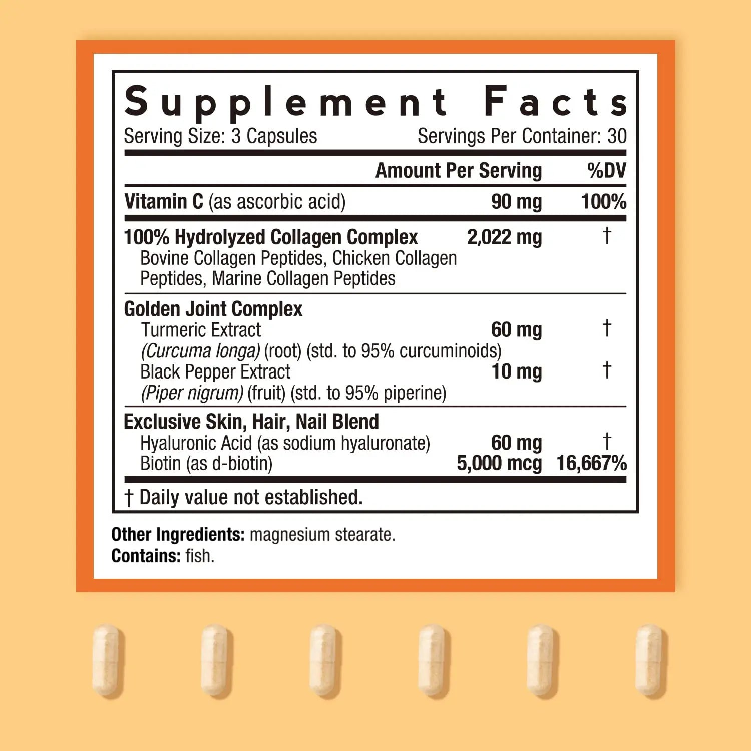 Doctor's Recipes Multi Collagen Complex with Golden Turmeric, Vitamin C, Biotin, Hyaluronic Doctor's Recipes Au supplements