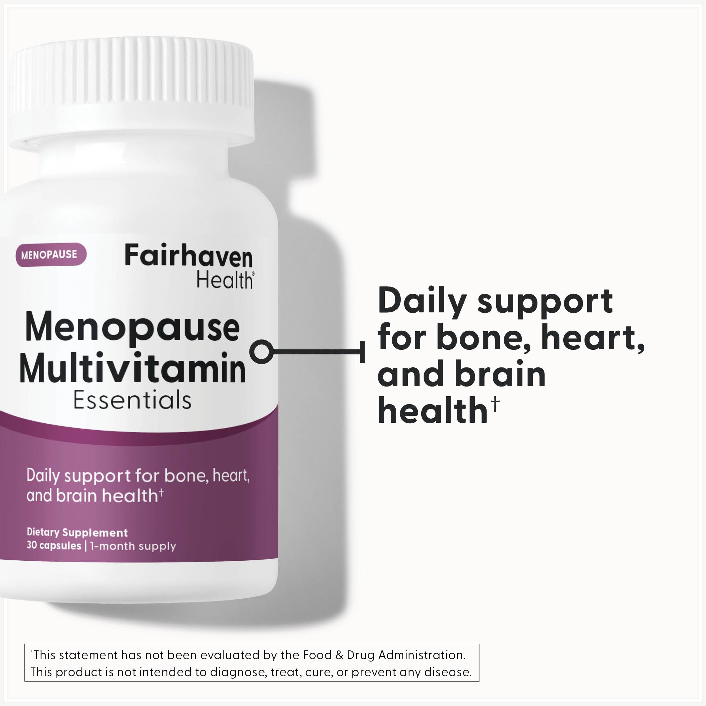 Fairhaven Health Menopause Multivitamin Essentials | Hormone Free Menopause Supplements for Women | Methylated Multivitamin for Women 50 and Over | Non-GMO | Perimenopause Supplements | 30 Capsules Fairhaven Health Au supplements