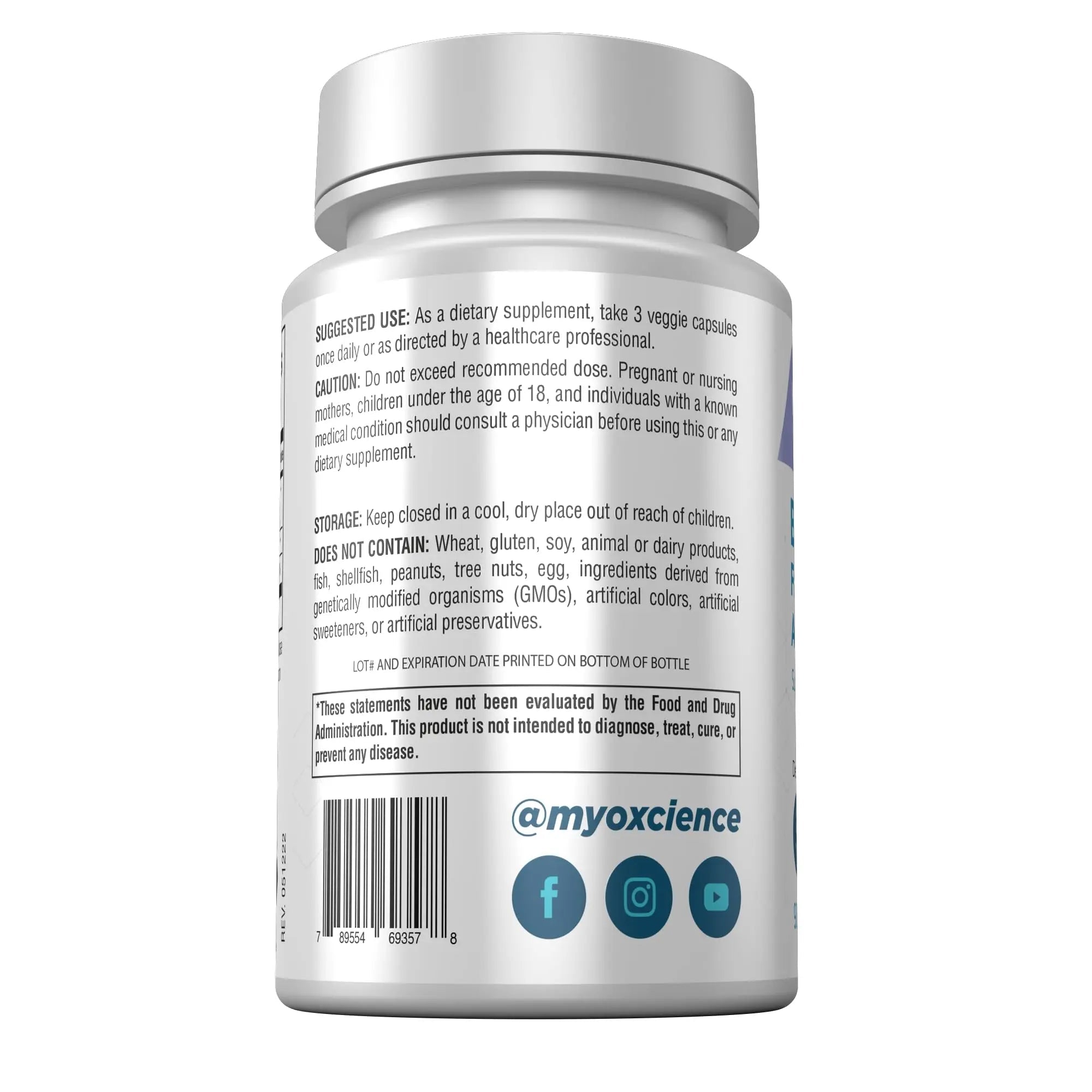 MYOXCIENCE Berberine Fasting Accelerator: Berberine HCL with ALA (Alpha Lipoic Acid) MYOXCIENCE Au supplements