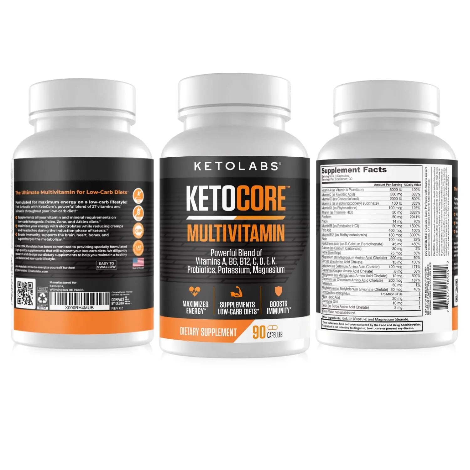 Ketolabs Ketocore Keto Vitamins | Keto Multivitamin for Men & Women | Keto Supplements Ketolabs Au supplements
