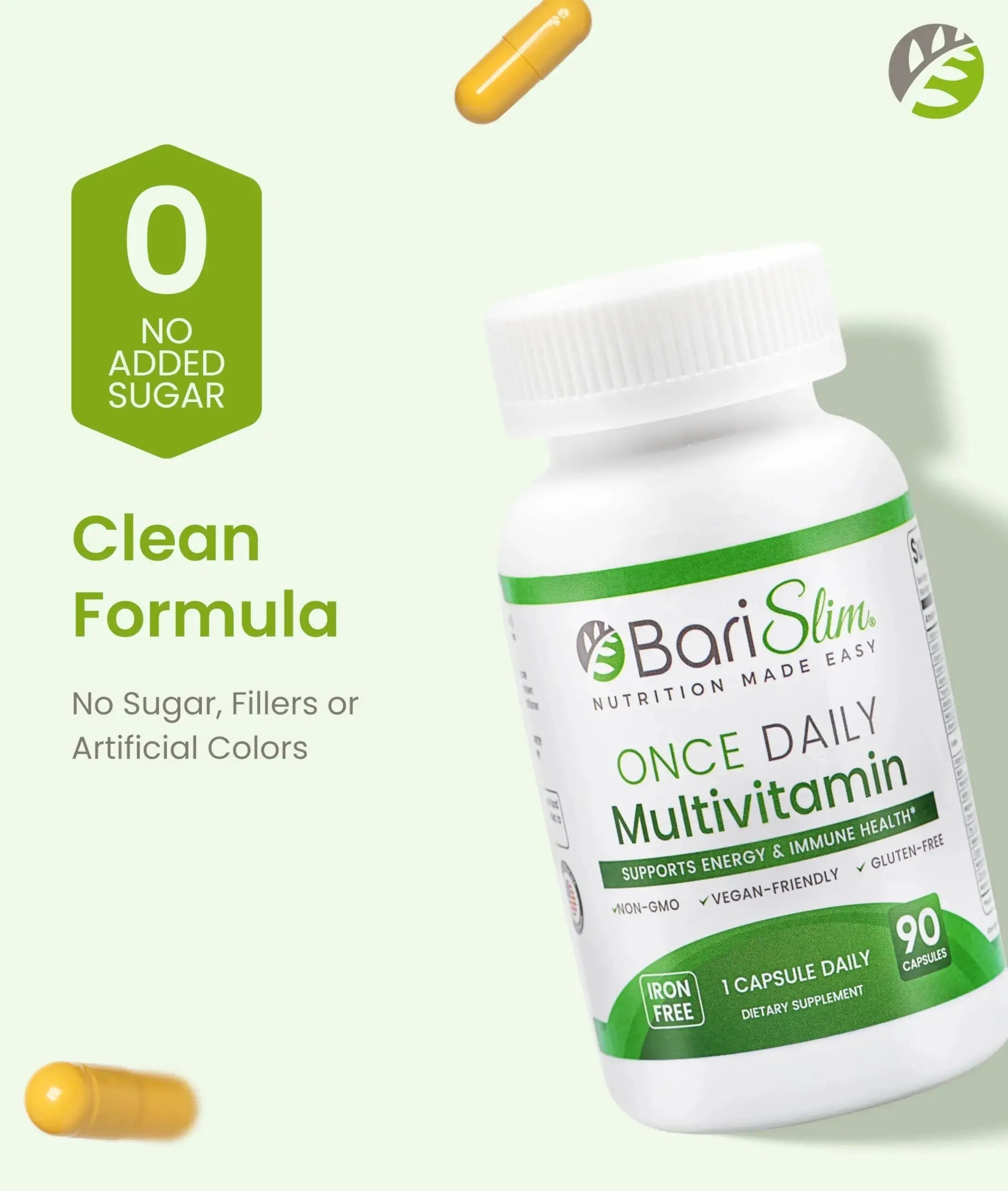 BariSlim Once Daily Bariatric Multivitamin Capsule - Iron-Free Formula - Bariatric Vitamin and Supplement for Post Surgery BariSlim Au supplements