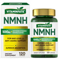 VITAMINFATE NMNH Supplement 1000 mg - 120 Capsules | NMN Alternative | Supports Anti-Aging, Cellular Energy and Repair, Metabolism & Brain Boost VITAMINFATE Au supplements
