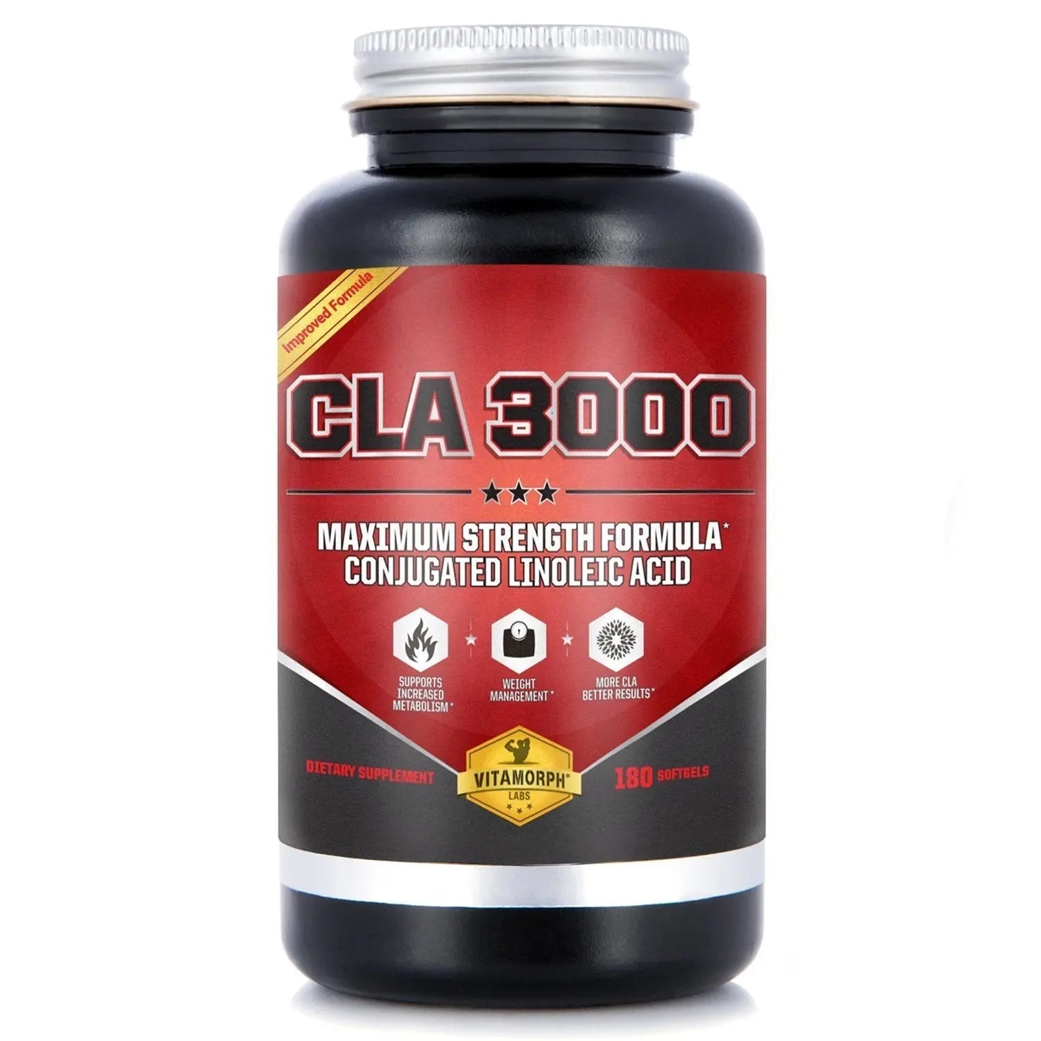 Vitamorph Labs CLA 3000 - CLA Safflower Oil for Metabolism and Weight Loss Management Vitamorph Au supplements