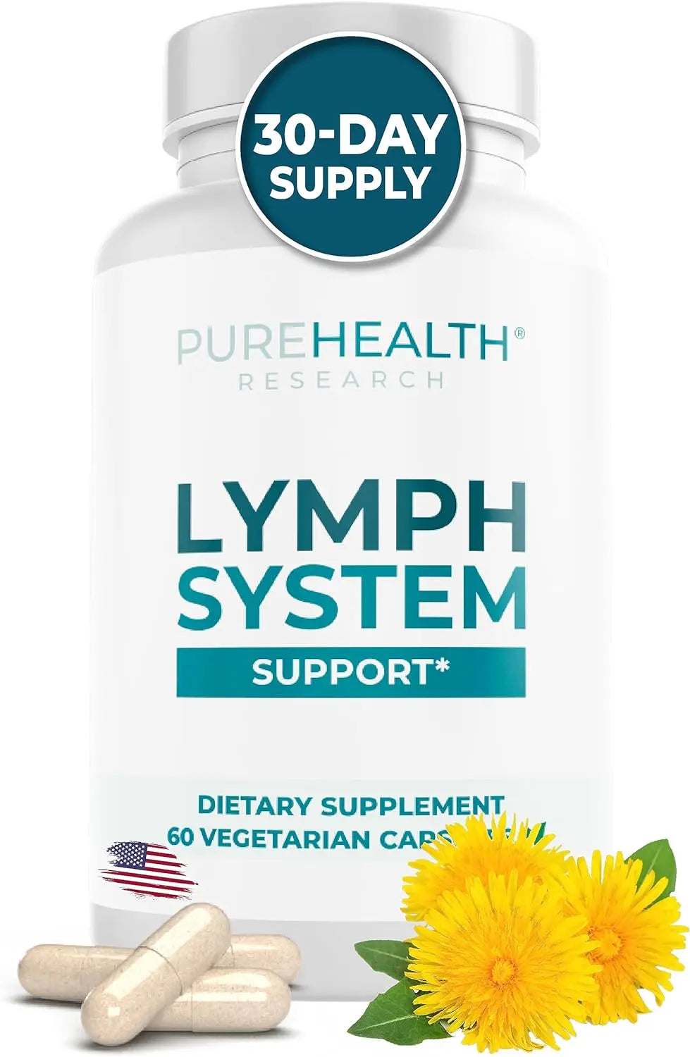 PUREHEALTH RESEARCH Lymph System Support Supplement - Lymphatic PUREHEALTH RESEARCH Store Au supplements
