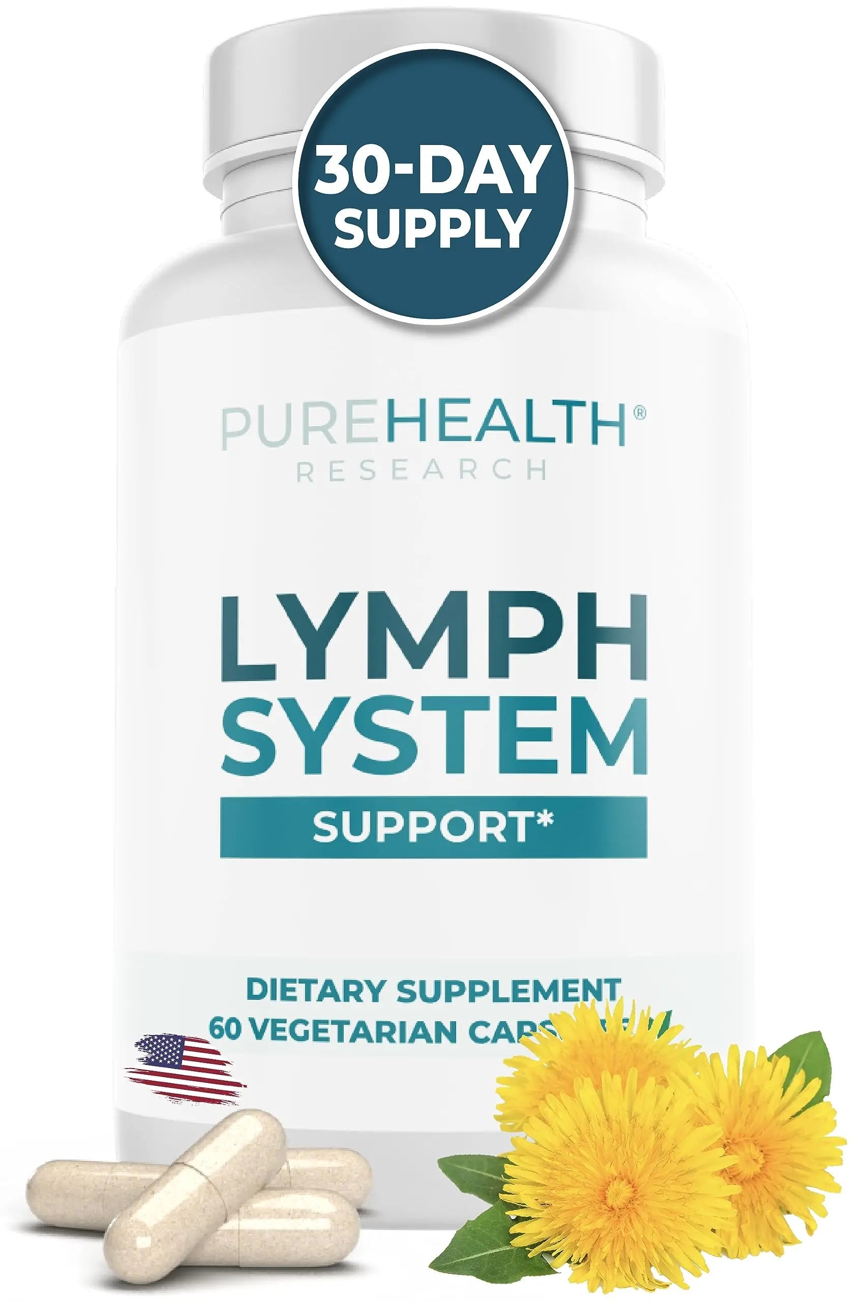 PUREHEALTH RESEARCH Lymph System Support Supplement - Lymphatic Drainage Supplement PUREHEALTH RESEARCH Au supplements
