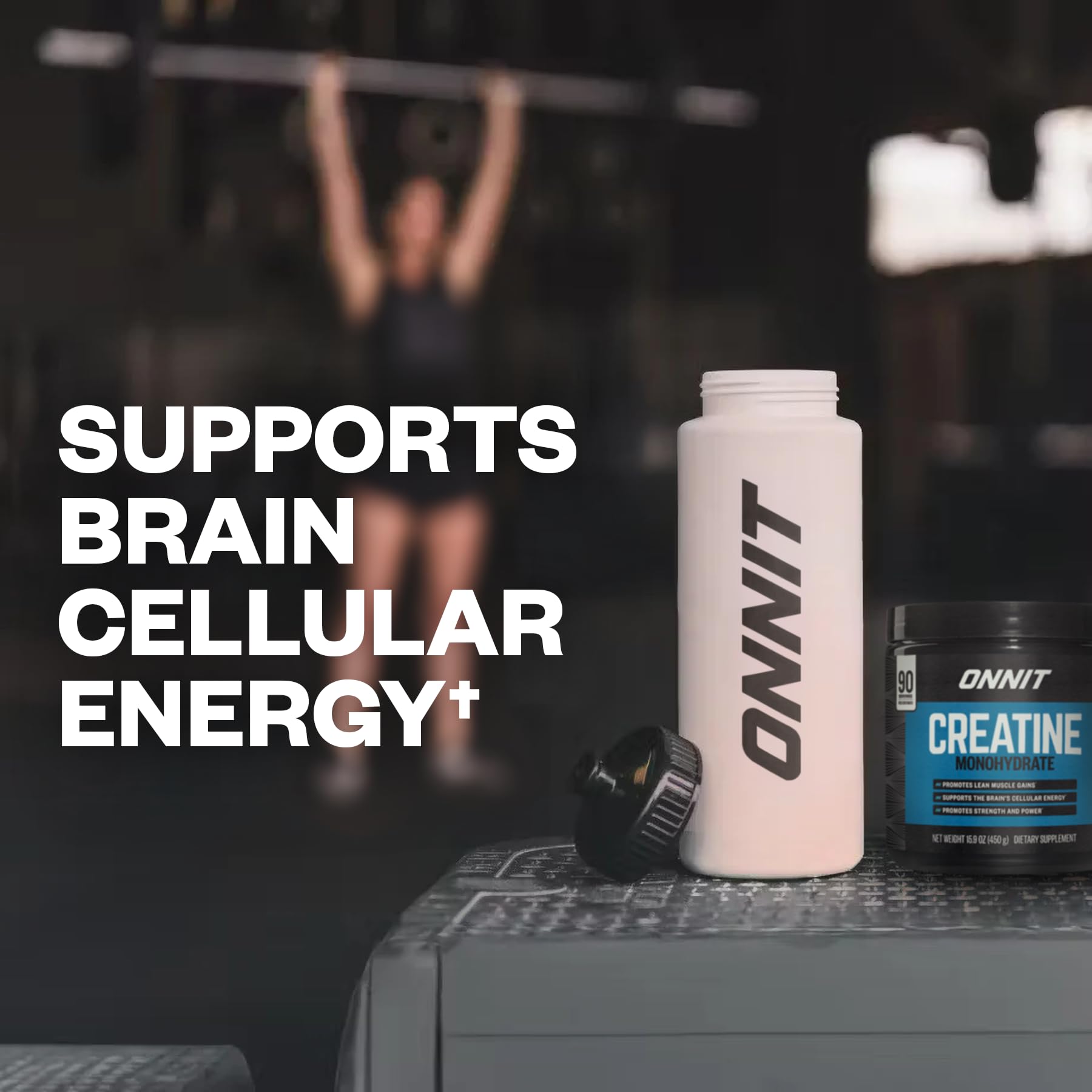 ONNIT Creatine Monohydrate Powder – Unflavored, 90-Serving Value Size – Supports Strength, Lean Muscle, and Brain Energy† – Keto Friendly, No Fillers, 90 Servings, 15.29 oz ONNIT Au supplements