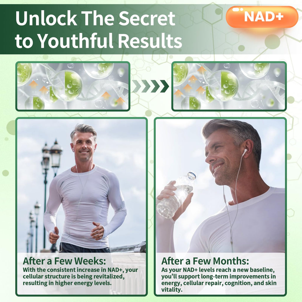 Lyndops NAD Supplement, Liposomal Nicotinamide Riboside Resveratrol 250mg, NMN Alternative, High Purity NAD Supplement for Women & Men, Anti-Aging, Cellular Energy, Mental Focus - 60 Capsules Lyndops Au supplements