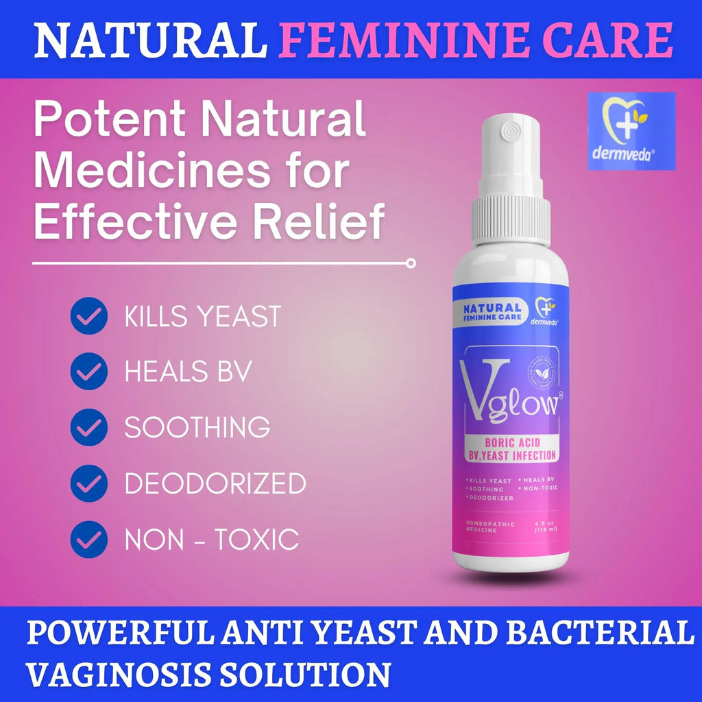 Dermveda Boric Acid BV Relief for Women - Natural Yeast Infection, Odor, Itch Relief Solution Dermveda Au supplements
