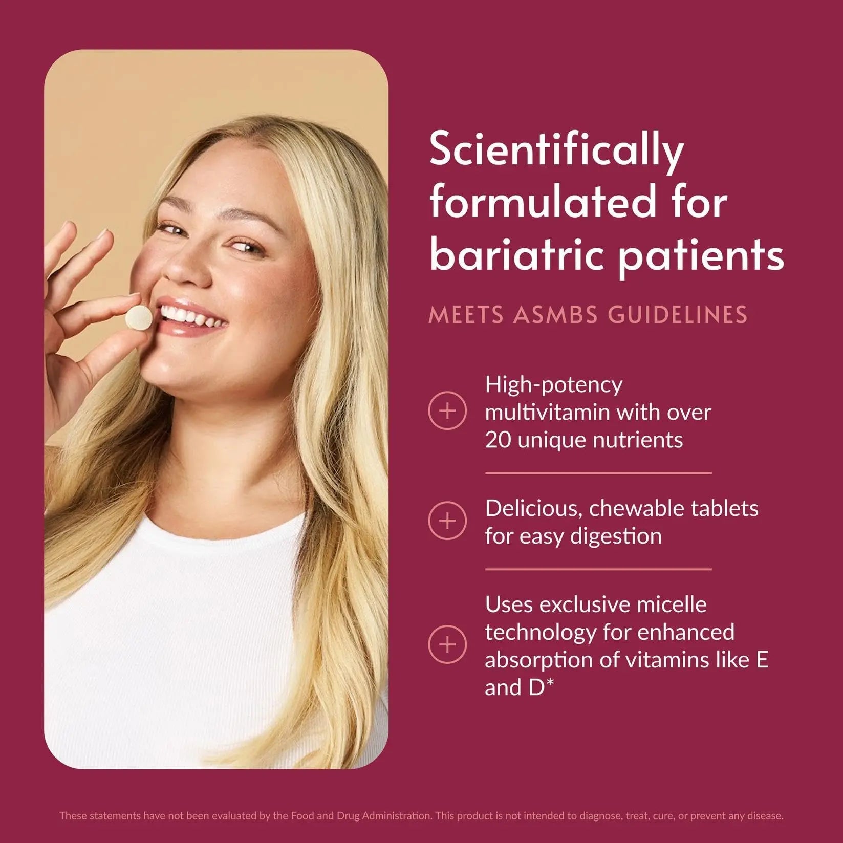 Bariatric Advantage Chewable Advanced Multi EA - High Potency Daily Multivitamin with Iron for Bariatric Surgery Patients Bariatric Advantage Au supplements