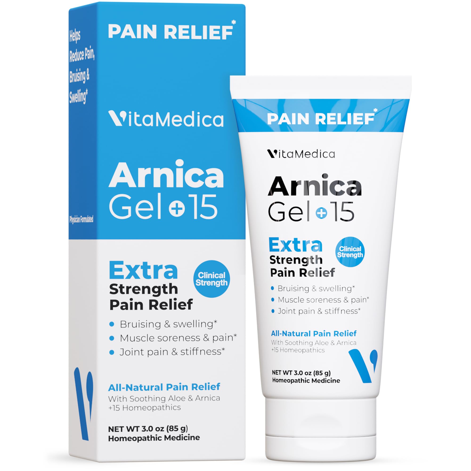 VitaMedica Arnica Gel Plus 15 Healing Plant Compounds, Extra Strength Formula for Bruising, All-Natural Plant-Based Topical Gel VitaMedica Au supplements