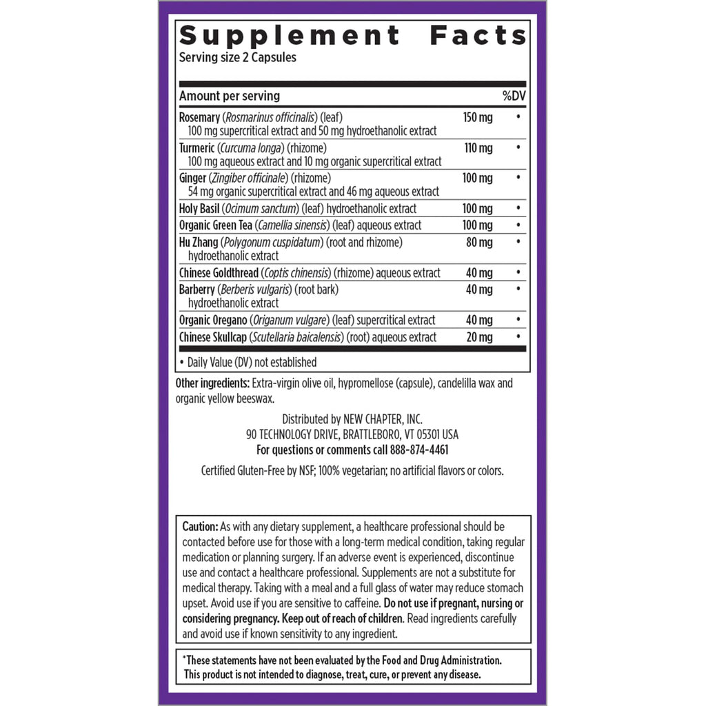 New Chapter Zyflamend™ Joint Supplement & Herbal Pain Relief – 10-in-1 Superfood Blend with Turmeric, Ginger & Green Tea - for Healthy Inflammation Response, Mobility & Flexibility, 180 Capsules New Chapter Au supplements