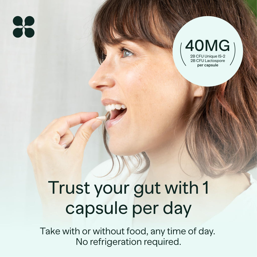 MIOME IB-PRO Bacillus Coagulans Probiotic - 2-1 Lactospore & Unique is-2 for Occasional Constipation, Bloating & Digestive Upset - 3rd Party Verified - 30 Capsules MIOME Au supplements