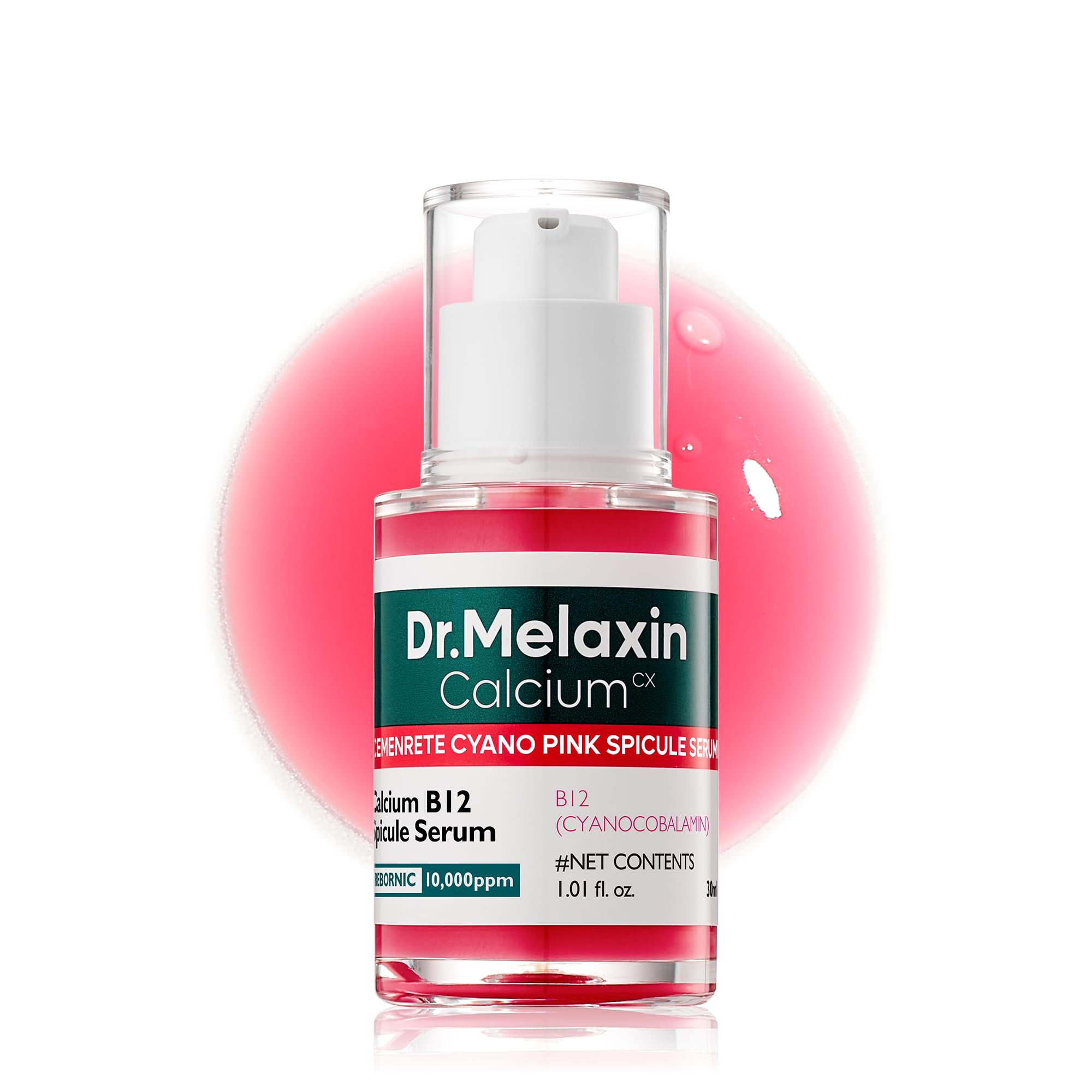 Dr.Melaxin Cyano Pink Spicule Niacinamide Serum – Vitamin B12 Pore Minimizer, Liquid Microneedle Facial Treatment