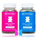 BEARVANA Top & Peach Support Combo Pack Multivitamin Gummies for Women | Includes Herbal Extracts & Essential Vitamins