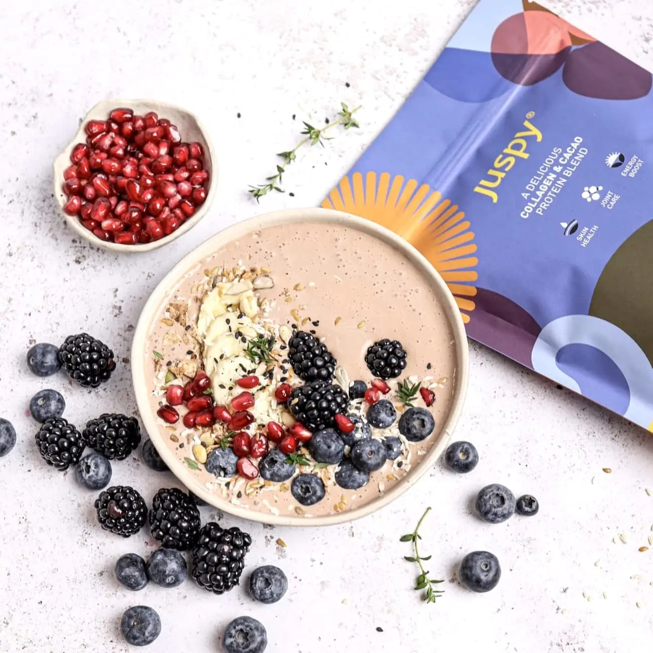 Juspy Premium Marine Collagen Powder + High Protein Cacao Superfood Blend Juspy Au supplements
