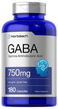 GABA 750mg | 180 Capsules | Gamma Aminobutyric Acid Supplement Horbäach Au supplements
