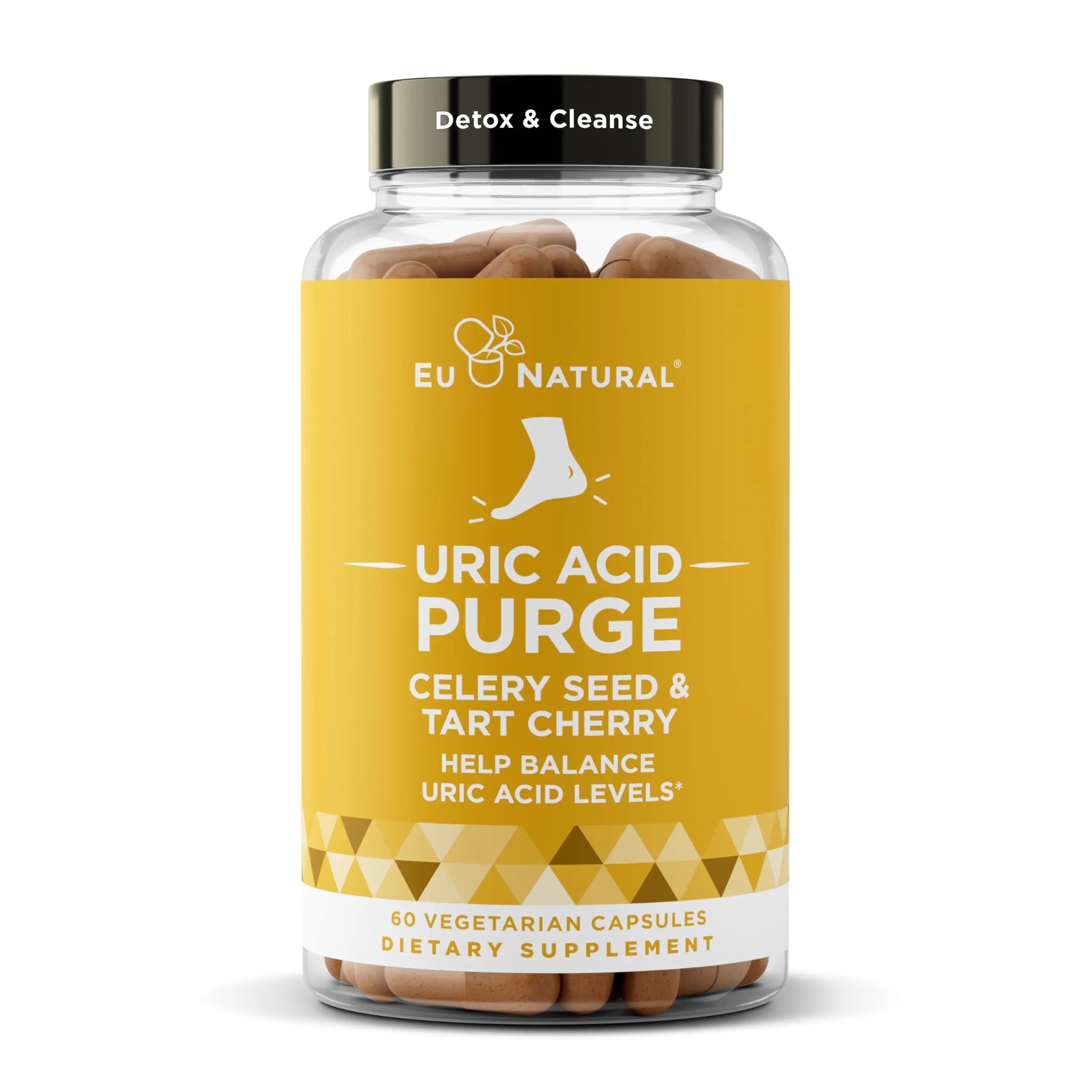Purge! Uric Acid Flush – Eat & Drink What You Want – Detox and Cleanse with Celery Seed Extract Eu Natural Au supplements