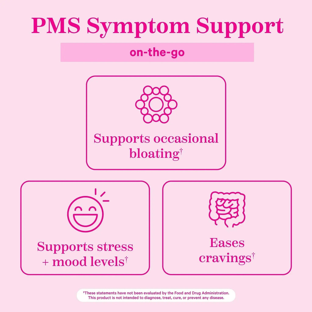 Pink Stork Organic PMS Support Sweets for Teens and Women - Simple & Natural Ingredients Vitamin B6 and Peppermint Pink Stork Au supplements