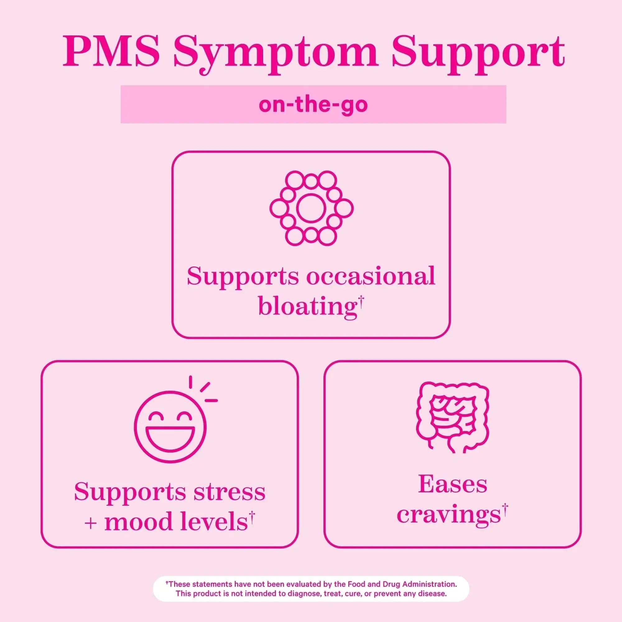 Pink Stork Organic PMS Support Sweets for Teens and Women - Simple & Natural Ingredients Vitamin B6 and Peppermint Pink Stork Au supplements