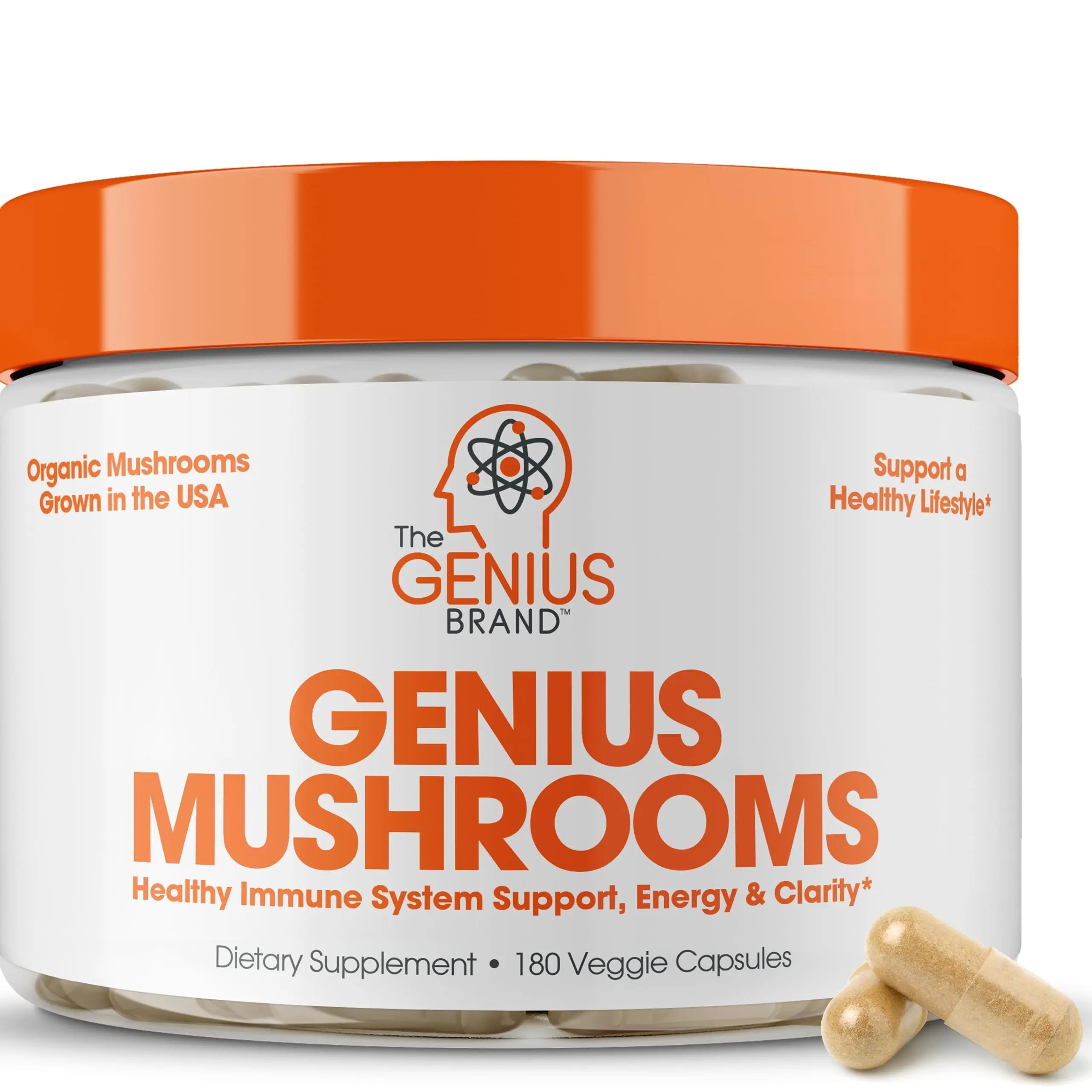 The Genius Brand - Lions Mane, Cordyceps and Reishi- Genius Mushroom The Genius Brand Au supplements
