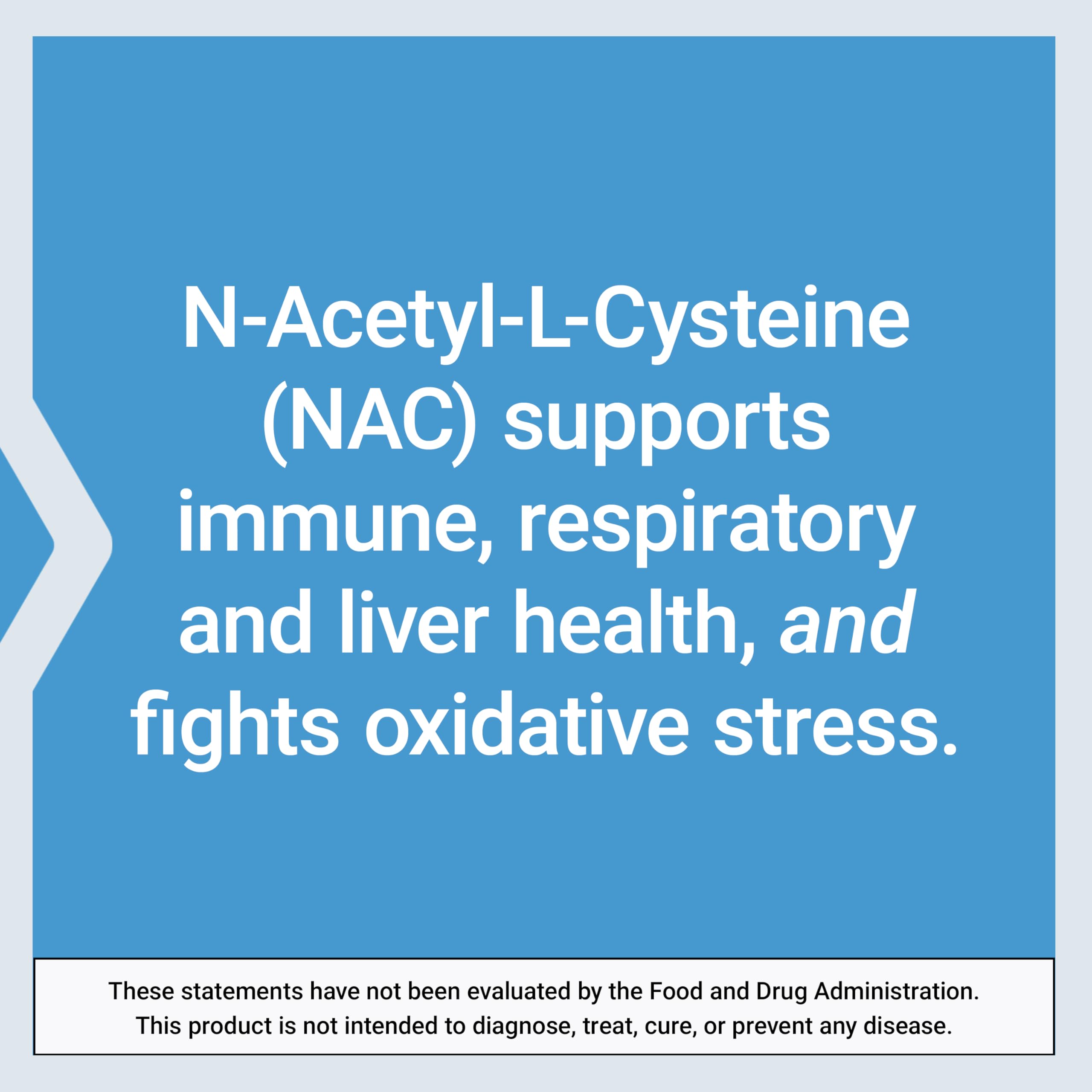 Life Extension N-Acetyl-L-Cysteine (NAC), Immune, Respiratory, Liver Health, NAC 600 mg, Potent antioxidant Support