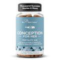Eu Natural Conception for Her Fertility Supplements for Women - Ovulation, Hormonal Balance & Regular Cycle Support - Myo-Inositol, Folate, Folic Acid & Vitex - 60 Vegetarian Capsules Eu Natural Au supplements