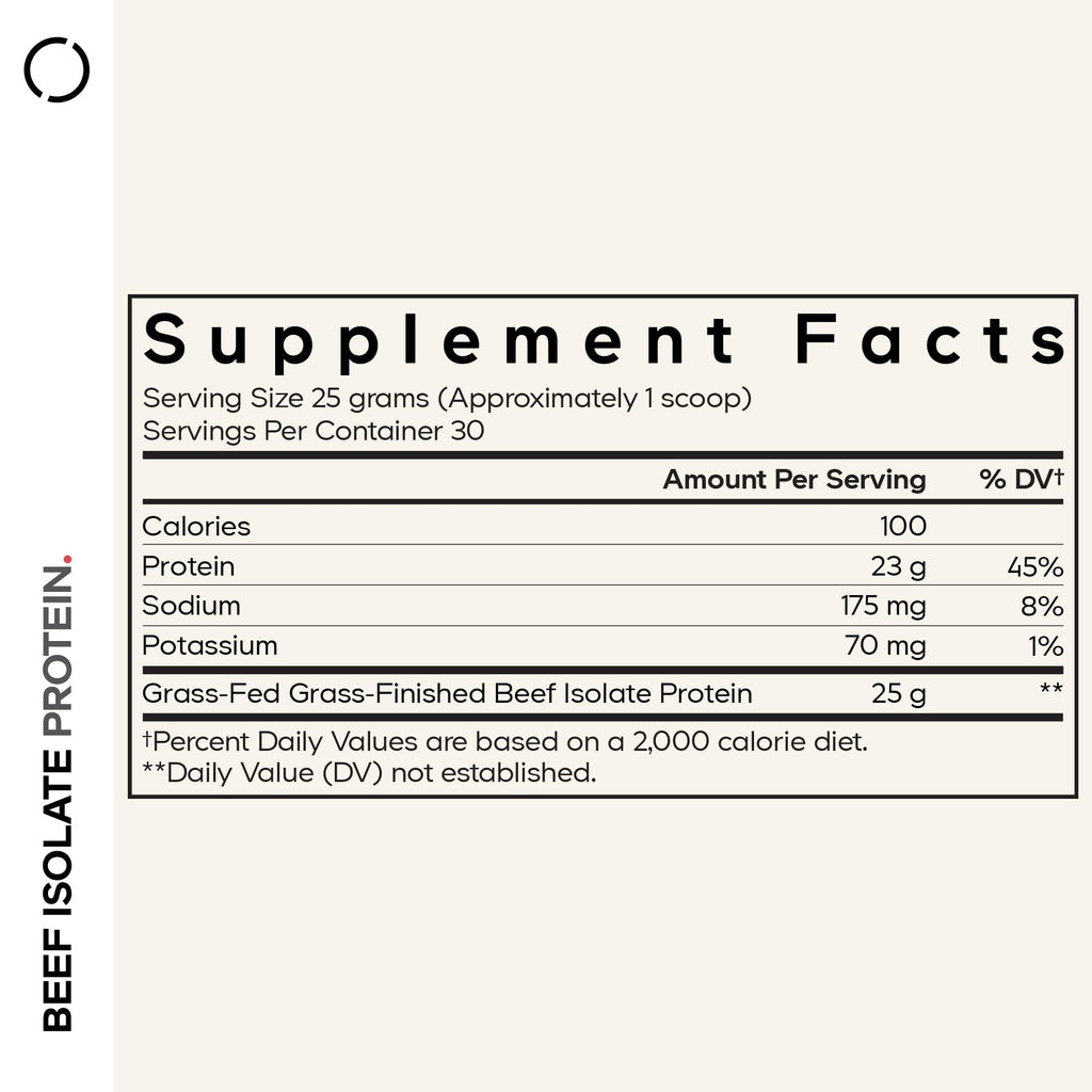 Codeage Grass-Fed Beef Isolate Protein Powder Supplement - 20 Amino Acids, Collagen-Rich - Athletes & Sports - Unflavored Carnivore Protein Supplement, BCAA & EAA - Gluten-Free - 26.45 oz Codeage Au supplements
