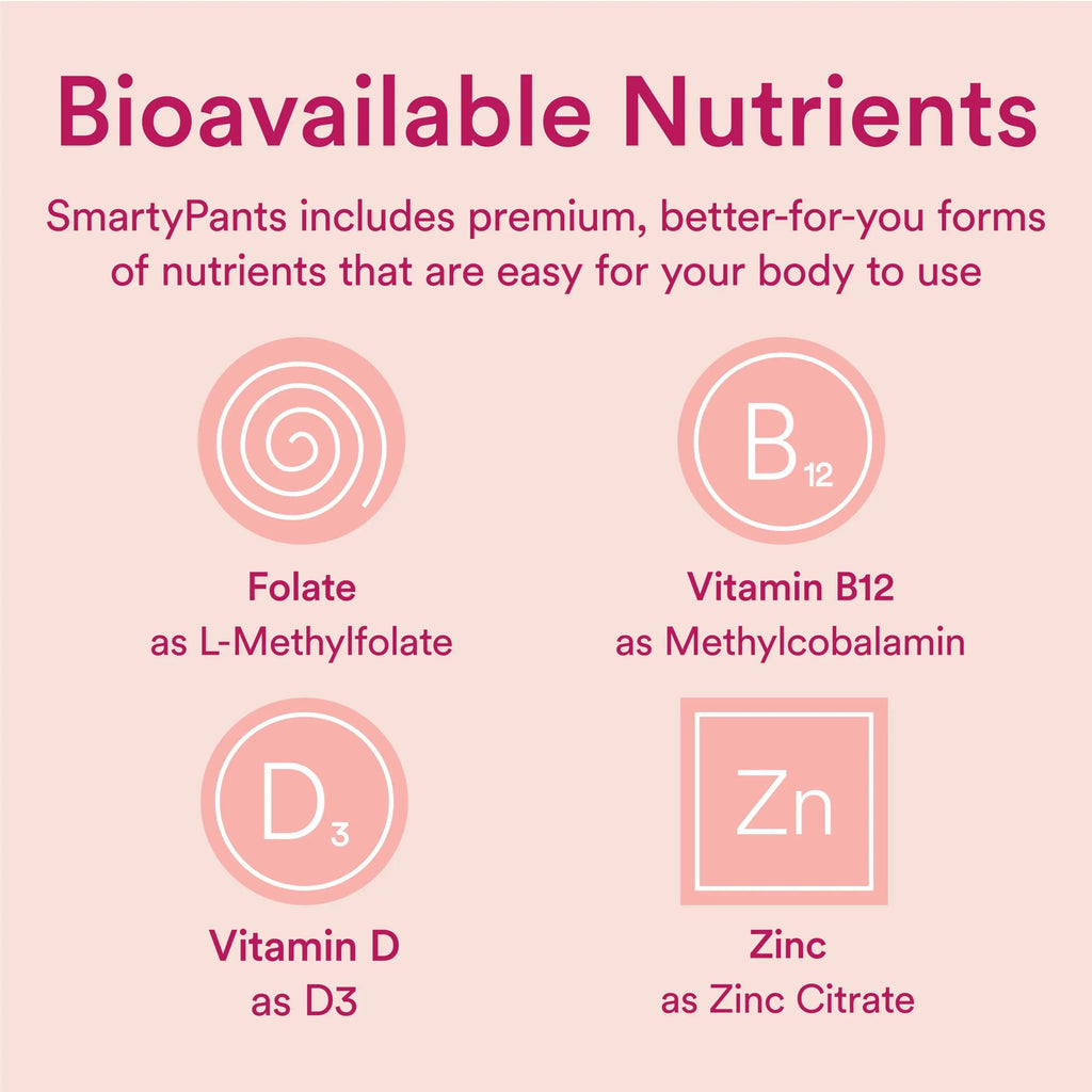 SmartyPants Women's Multivitamin Gummies, Sugar Free: Biotin, Methylfolate, Omega 3 (ALA), Vitamin D3, C, Vitamin B12 SmartyPants Au supplements