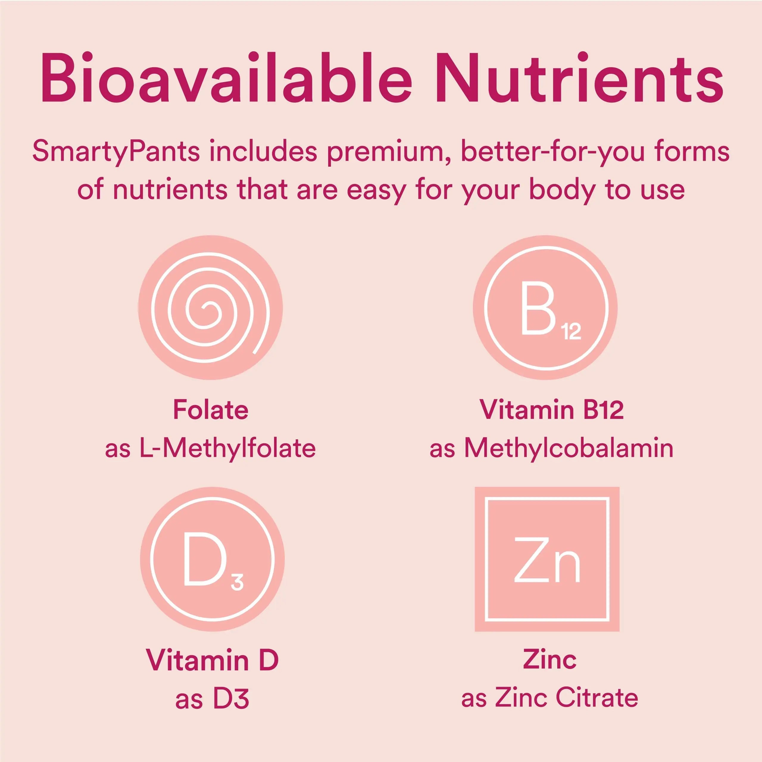 SmartyPants Women's Multivitamin Gummies, Sugar Free: Biotin, Methylfolate, Omega 3 (ALA), Vitamin D3, C, Vitamin B12 SmartyPants Au supplements
