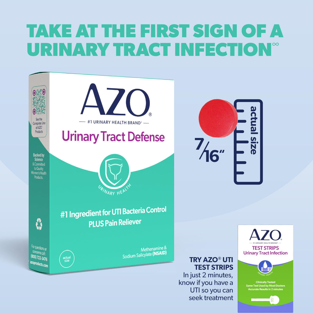 AZO Urinary Tract Defense Antibacterial Protection, FSA/HSA Eligible, Helps Control a UTI Until You Can See a Doctor, from The No. 1 Most Trusted Urinary Health Brand, 24 Count (Pack of 1) AZO Au supplements