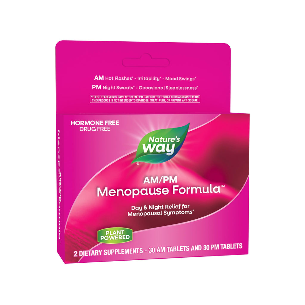 Enzymatic Therapy AM/ PM Menopause Hormone-Free Formula Daytime Energy & Restful Sleep (60 Count) Nature's Way Au supplements