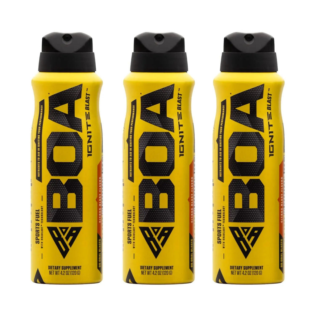 BOA Ignite Blast – Oral Aerosol Rapid Energy Solution – Pre Workout with Caffeine, B Vitamins BOA Nutrition Inc Au supplements